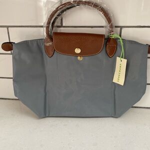 Longchamp Le Pliage Small, Steel